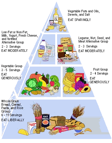 vegetarian food pyramid