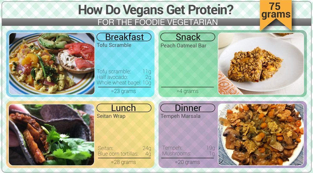 How Do Vegans Get Protein? (a visual guide)